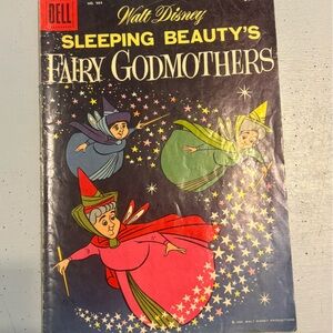 Vintage Walt Disney Sleeping Beauty’s Fairy Godmothers Comic Book, 1959